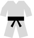 Black belt with  GI icon