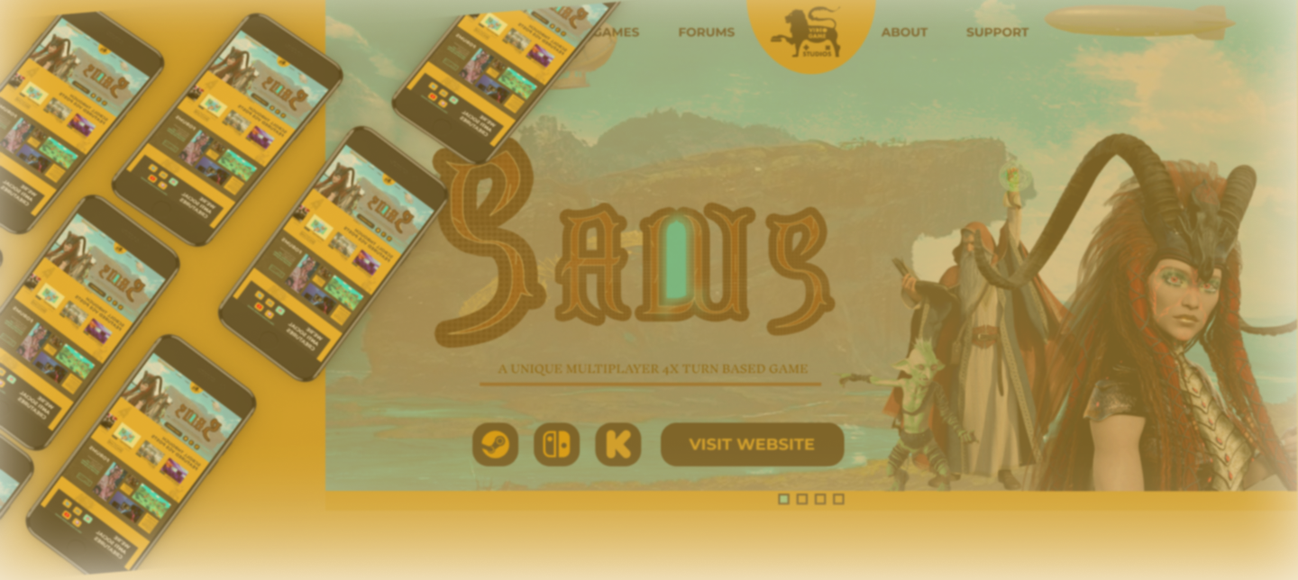 BEW collective web design and web development of  Video Game Studios